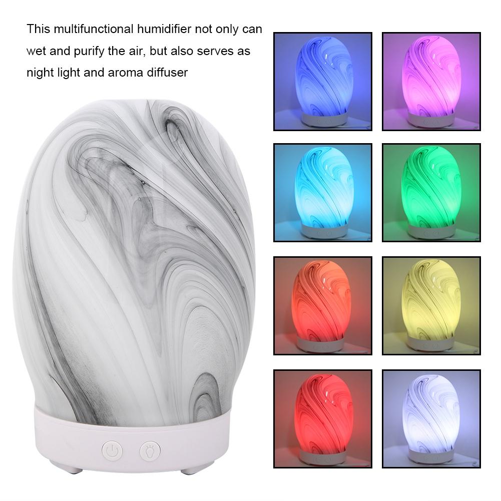 100ml Ultrasonic Aromatherapy Aroma Diffuser Humidifier LED Night Light