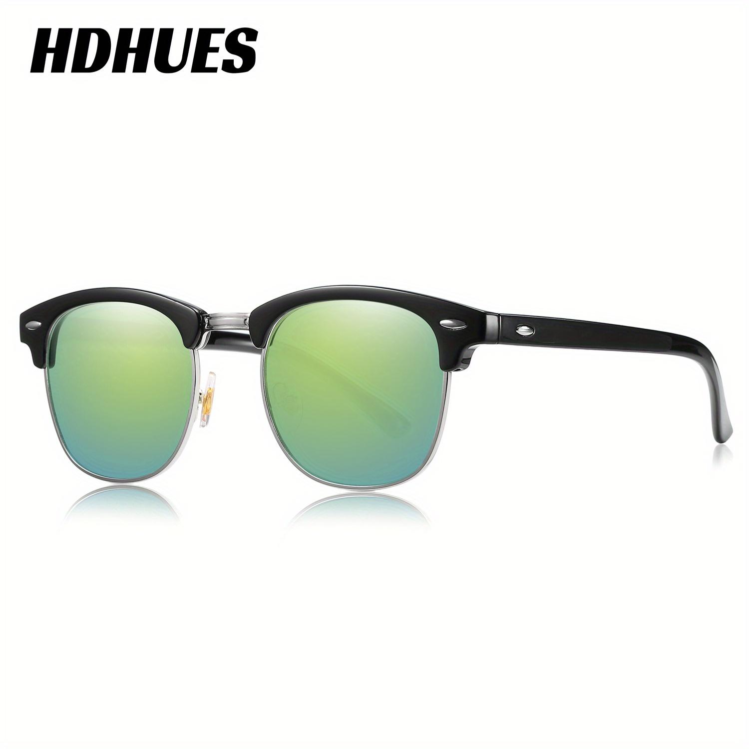 HdHues Унисекс Квадратные пластиковые поляризованные модные солнцезащитные очки — фото 8