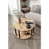 Yin Yang Unity Serenity Coffee Table Set of 4 Oak 70 Cm