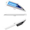 CKU5 2PCS 3D Metal Honda Car Side Fender Emblem Badge Sticker Blade Trim for Civic Accord CR-V Fit - Auto Exterior Styling Accessorie