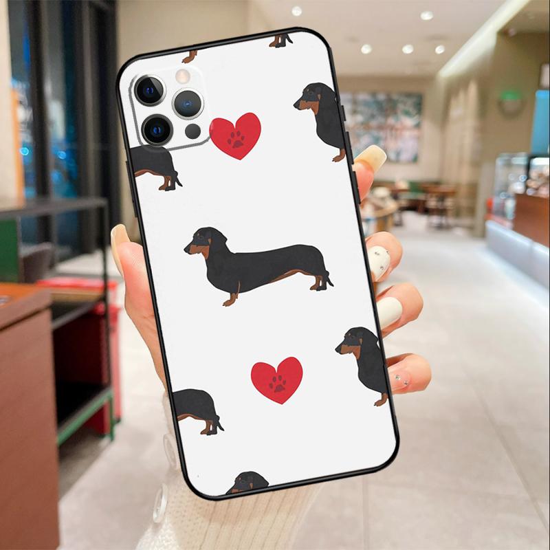 Dachshund Dog Phone Case For iPhone 16 15 14 11 12 13 17 Pro Max mini 15 Plus 16e 17 Air Protective Cover