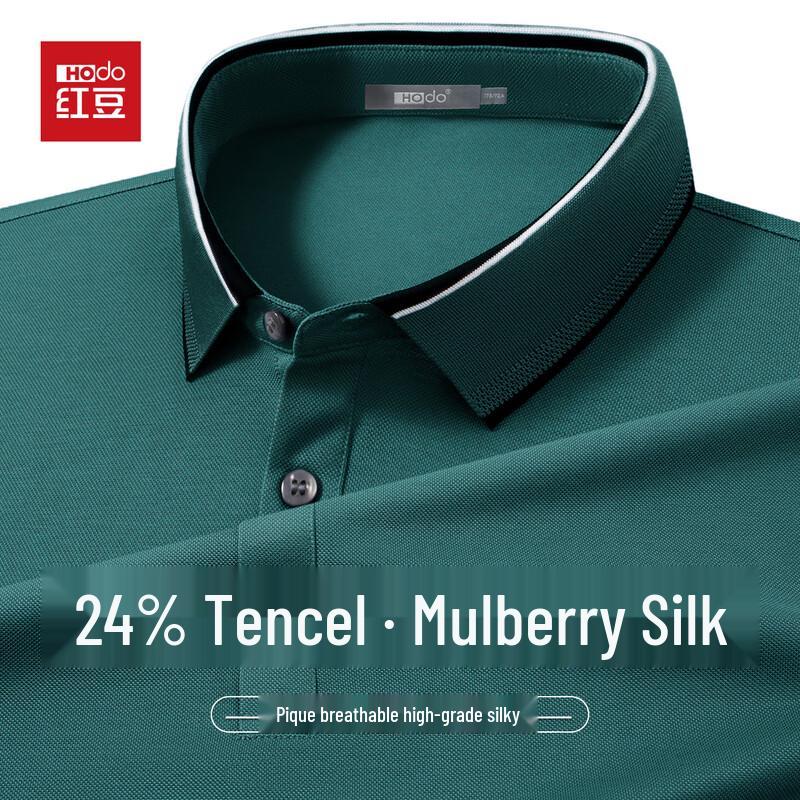 Hodo Men s Silk & Tencel Blend Polo Shirt 170