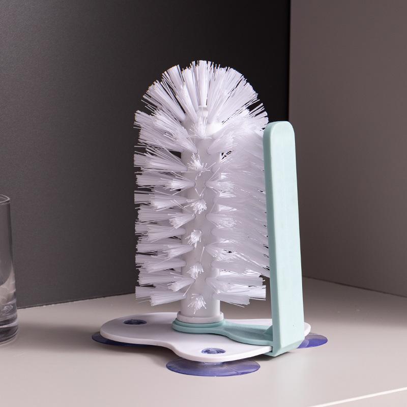 Kitchen Glass Scrubber Multi-use Non-slip Handle Cup Bottle Cleaner Brush for Sink Dish Wine Glass Baby Feeding Bottle Washing