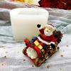 Silicone Cake Decorating Candle Mold Chocolate Candy Baking Molds for Xmas Party Home Decoration Handmade Gift Craft DIY