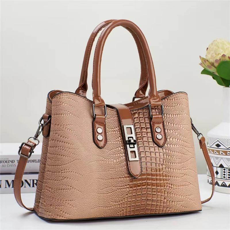 Damska Modna Torebka Crossbody ze Skóry PU Duża Torba Tote Codzienna Torba na Ramię dla Pracownic Biurowych