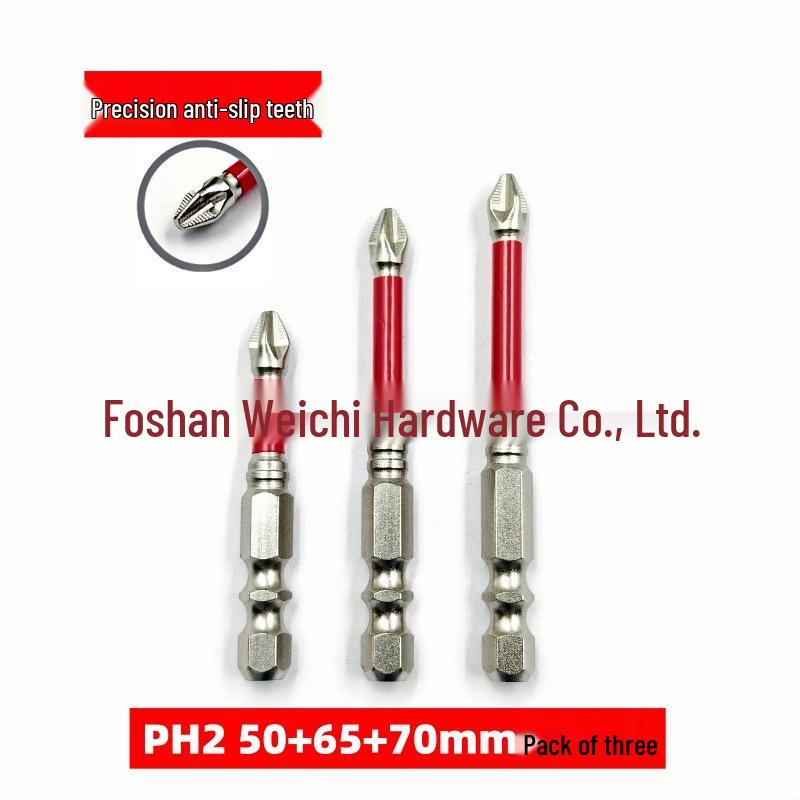 Shockproof Anti-slip Magnetic Phillips Screwdriver Bits Set - Strong, Super Hard S2 for Electric Screwdrivers, Hand Drills, and Air Wrenches