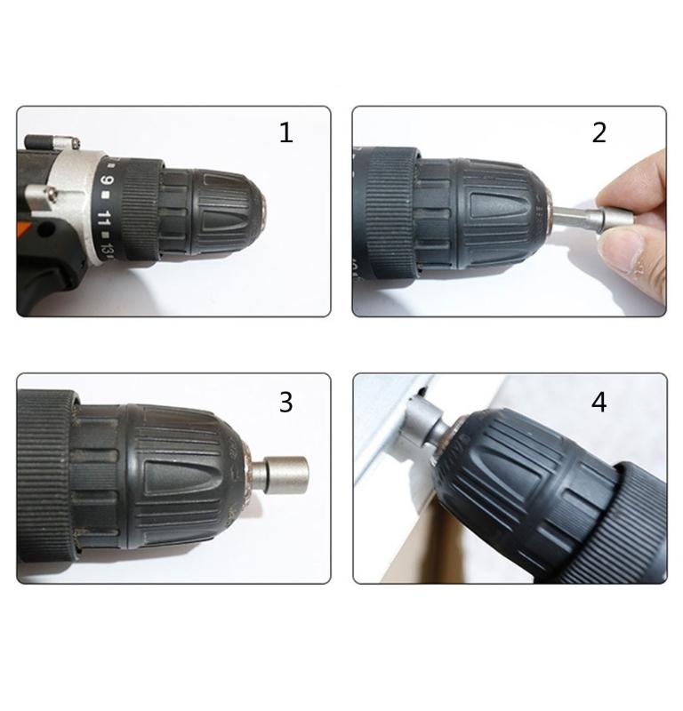 Precise Engineered Hexagonal Handle Socket Extension Rod Pneumatic Screwdriver Suitable for Tool Repairs DIYer Projects