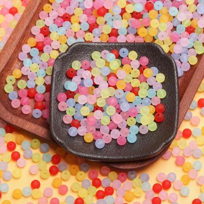 DIY Kulaté 500g Pro Řemesla Poleva Komponenty Bonbónová Barva Šperkové Doplňky Korálky Pro Výrobu Šperků Módní Akryl