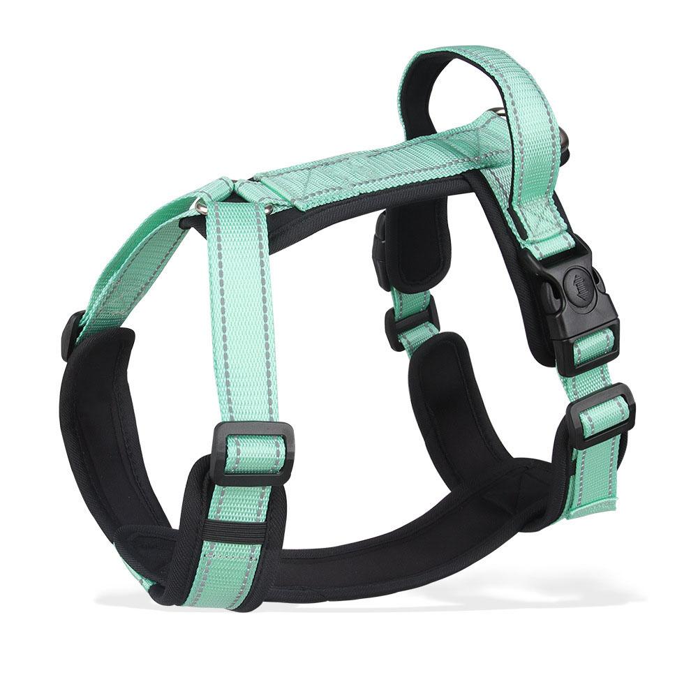 Reflective Anti-Pull Dog Harness Comfortable Adjustable Pet Chest Vest No Choke Soft Padded Dog Harness For Walking Training
