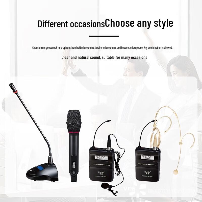 HuiDu ART-400L Professional Wireless Lapel Microphone System (CN Version)