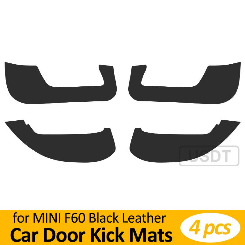 Car Door Anti Kick Mat Leather Carbon Fiber Sticker For BMW MINI Cooper F54 F55 F56 F57 F60 R56 R60 Car Accessories