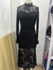 Elegant Black Lace Mermaid Party Dress
