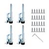 4Pcs Adjustable Furniture Risers Leg Height Adjuster Chair Levelers for Heavy Cabinets Leveling On Uneven Ground