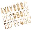 1/3 Sheets 3D Gold Letter Number Stickers Letters Stickers Self Adhesive Stickers For DIY Crafts Scrapbooking Decorative Decal