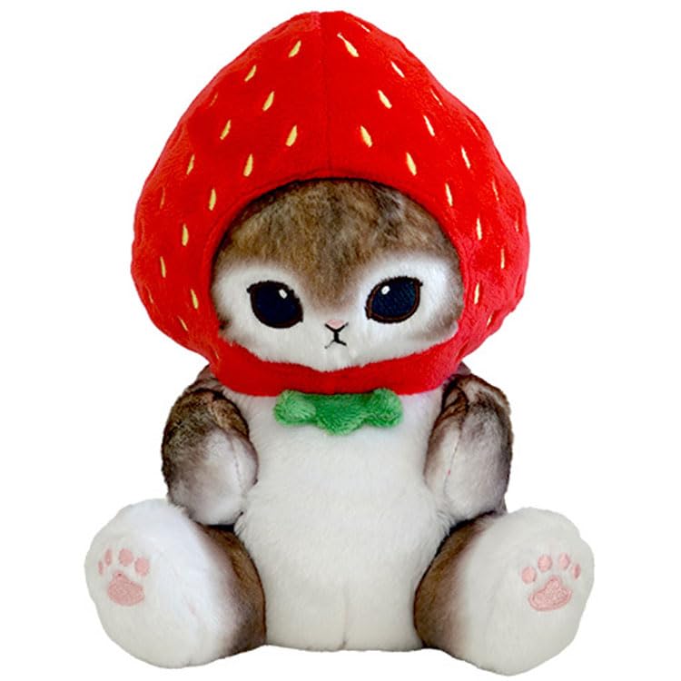 

Sun Arrow mofusand Potetama Plush Toy Strawberry Nyan