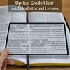 Magnifying Glass Light A5 Full Page Large Sheet Magnifier Magnifying Glass Book Page Magnification 3X Ultra-thin Magnifier Loupe
