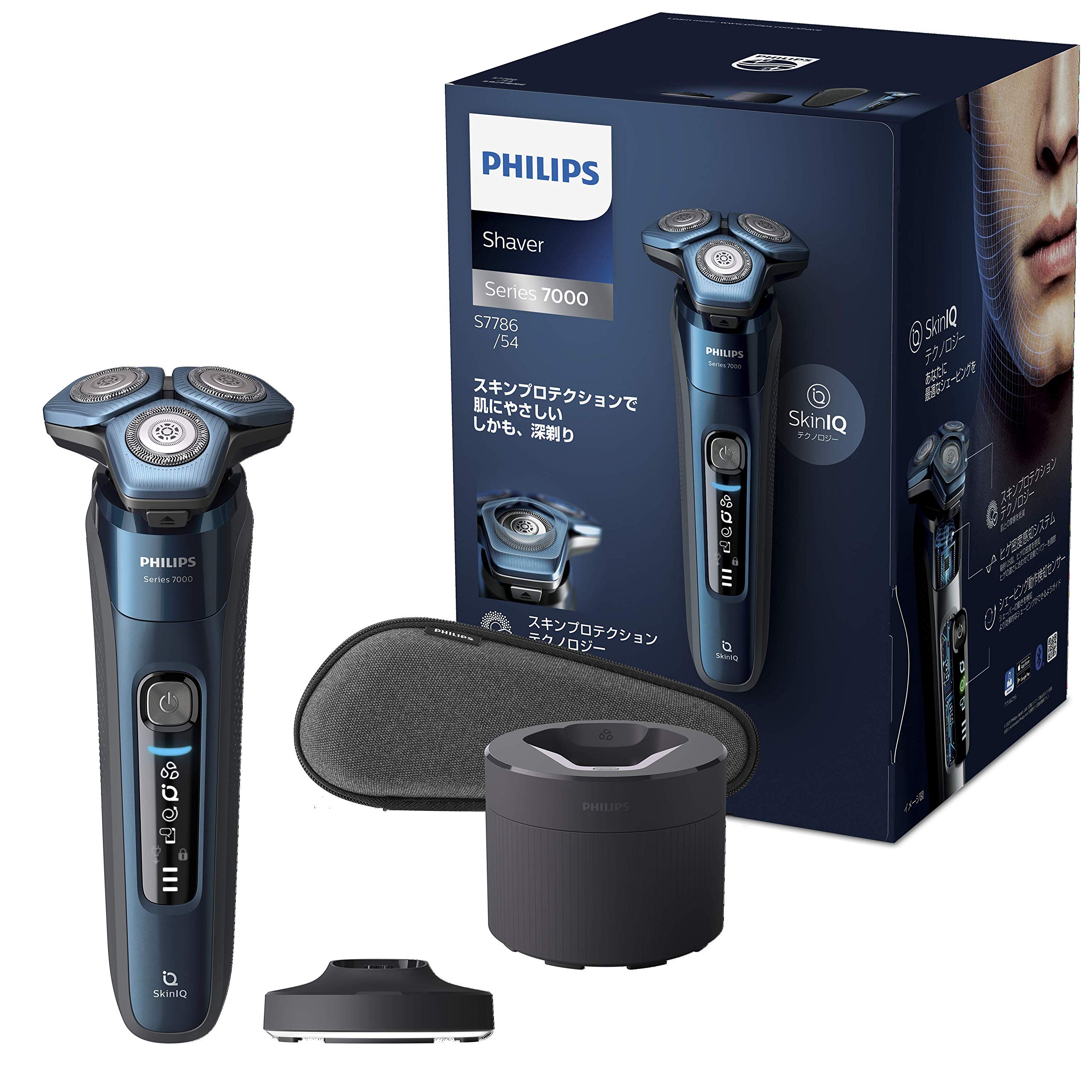 

[С очистителем] Philips 7000 Series Мужская электробритва Электробритва Бритва 45 Стальных Прецизионных Лезвий 360-D Гибкая Головка S778654