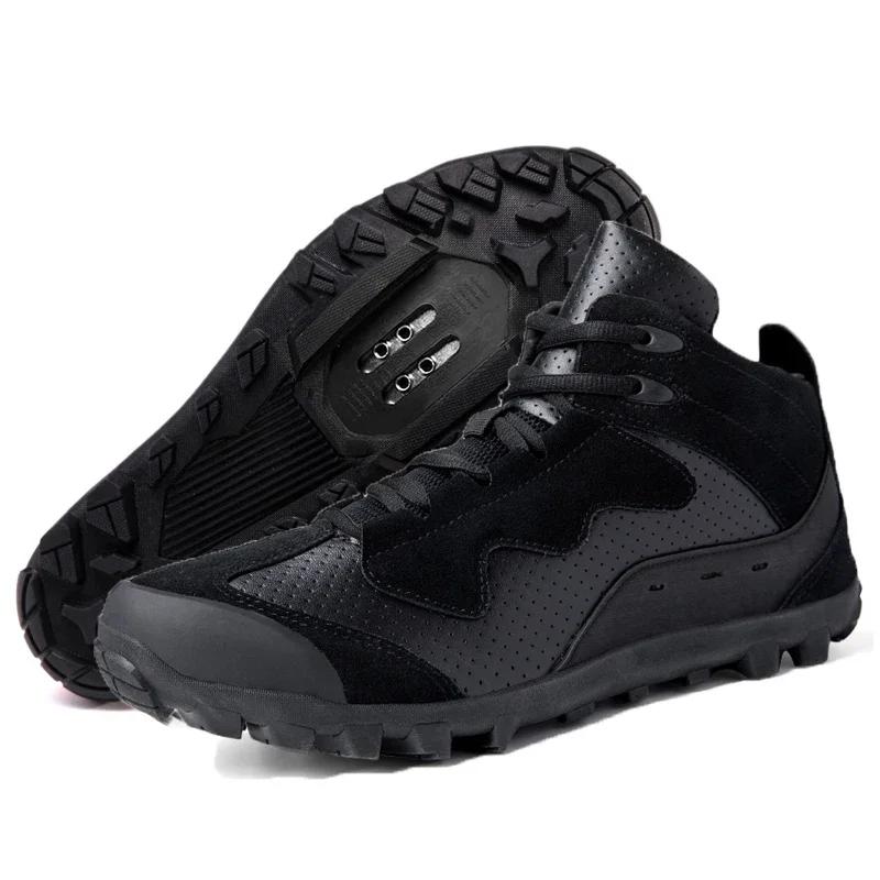 High Quality MTB Shoes Mens Hiking Cycl Shoes Cycling Shoes MTB Gravel Road Bicycle Sneakers High-Cut Design Size39-50