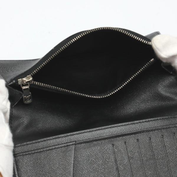 Louis Vuitton DamierGraphite Portefeiulle Columbus N63116 LongWallet Purse Black Used