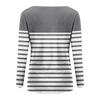 Women's V Neck T-shirt Fashion Casual Print Button Long Sleeve Top