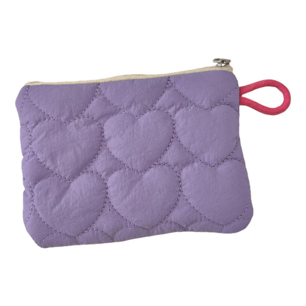 Djunllk Makeup Bag - Clutch Purses for Women Heart-Shaped Design Small Purse, Lightweight Handbags Gifts for Women