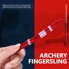 Adjustable Fingersling Archery Finger Sling for Recurve Bow Hunting Shooting Accessory Red L