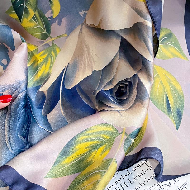 Spring Scarf Women's Luxury Design Scarf Smooth Scarf Soft Muslim Headband Shawl Beach