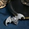 With Strong Grip Gothic Carved Bat Hair Barrette Halloween Cosplay Hair Clip  Themed Parties
