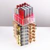 Organisateur de maquillage rotatif en acrylique grande capacité Boîte de rangement Boîtes porte-rouge à lèvres Présentoirs rotatifs pour gloss à lèvres