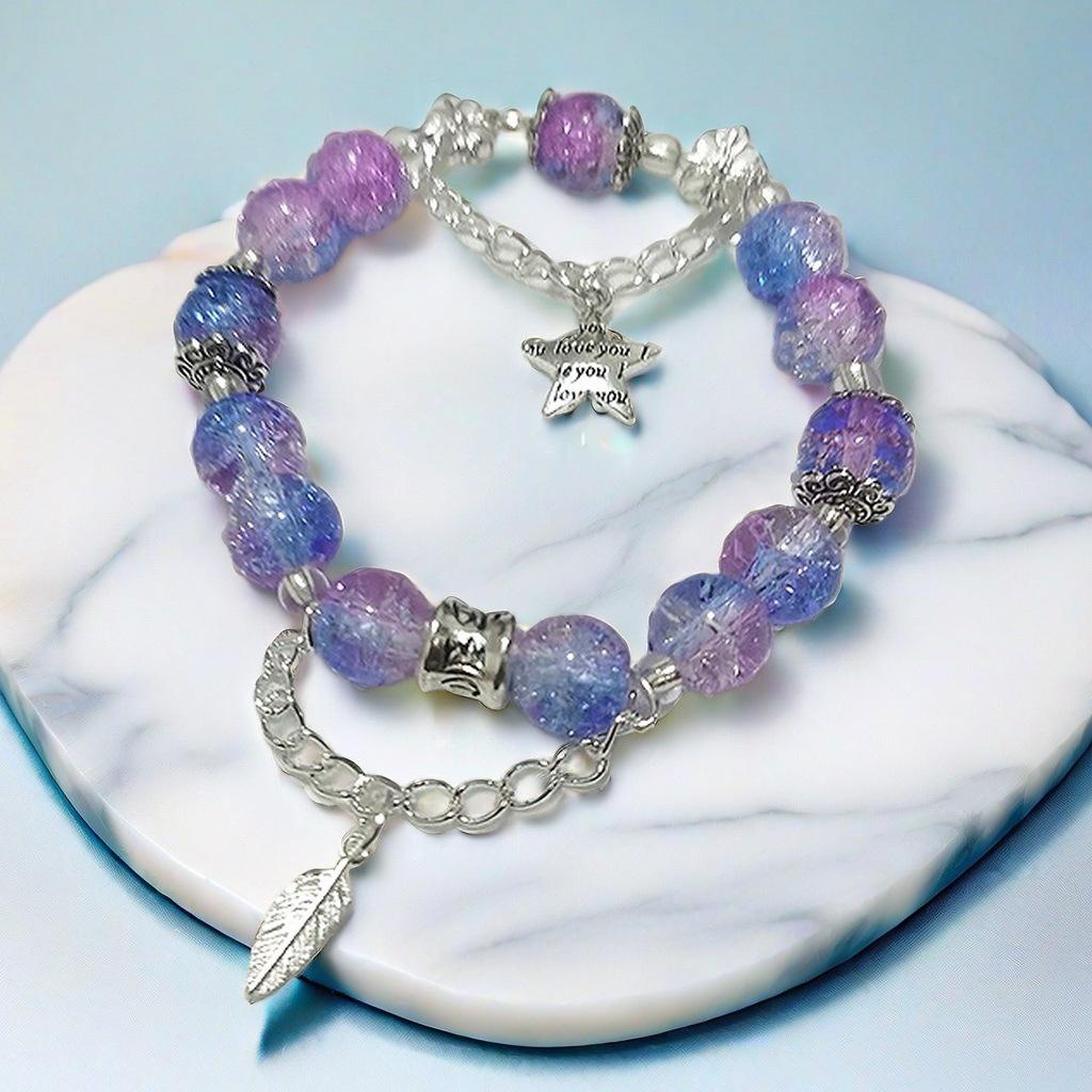 Daisy Popcorn Beaded Bracelet: Elegant Women's Hand Jewelry