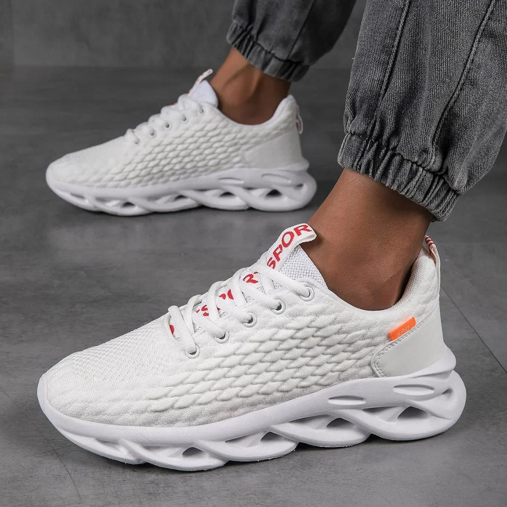 Men's Sneakers Running Shoes Summer Comfortable Knit Athletic Sports Cushioning Jogging Trainers Lightweight Shoes for Men