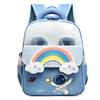 Schoolbag Creative Rainbow Children's Backpack Boys and Girls Travel Lightweight Backpack Soft Moe Kindergarten Elementary School Bag