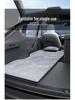 Blue Grid Rabbit Mattress: Compatible with Xiaomi SU7 for Car Trunk Sleeping and Rear Seat Bedding.
