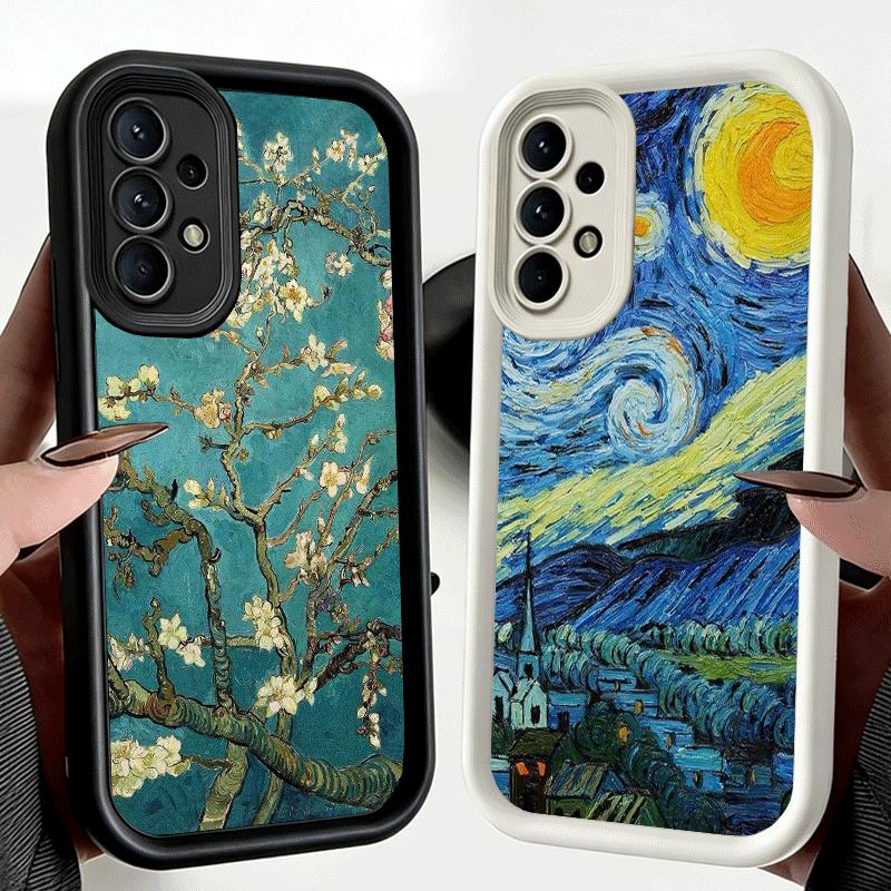 Phone Case for Samsung Galaxy A17 A16 A15 A14 A13 Van Gogh Oil Painting Aesthetics A56 A36 A26 A55 A35 A25 A54 A34 A24 A53 A33 A