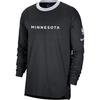 NBA Minnesota Timberwolves 2024/25 Season City Edition Pre-Game Crew Neck Long Sleeve Basketball Shirt Men Tops FZ0104-010