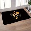 Luxury Music Note Mat for Music Lover Home Indoor Entryway Living Room Piano Room Non-Slip Super Absorbent Durable Art Decor Mat