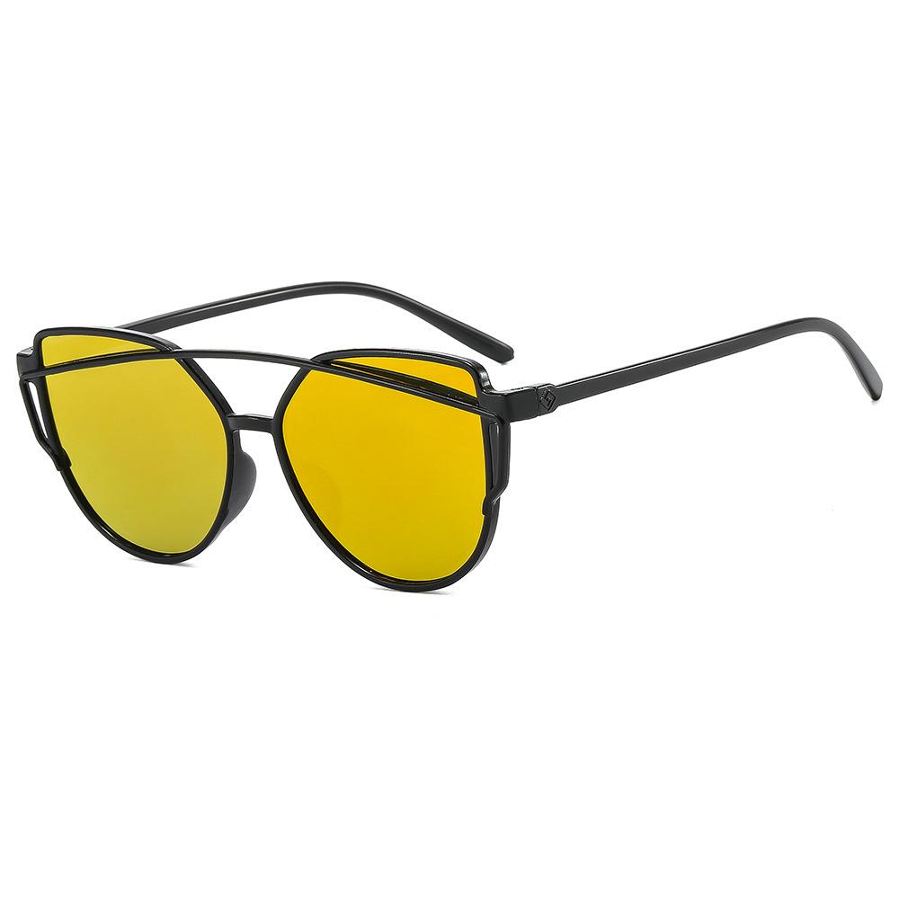 

New Women Trendy Sunglasses Vintage Women Cat Eye Sun Glasses Luxurious Men Fashion Brand Designer Eyewear UV400 Gafas De Sol As shown in the figu