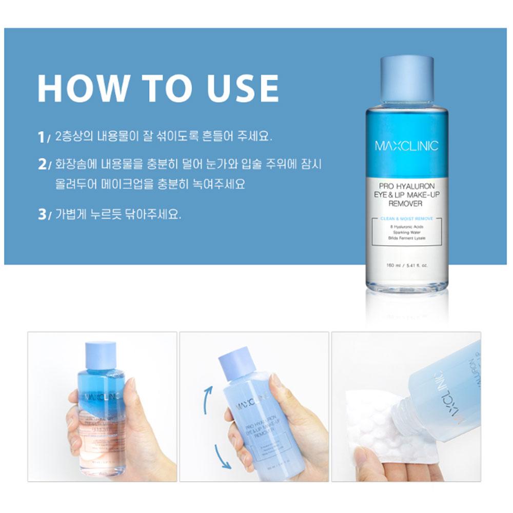 MAXCLINIC Pro Hyaluron Eye & Lip Makeup Remover 160ml