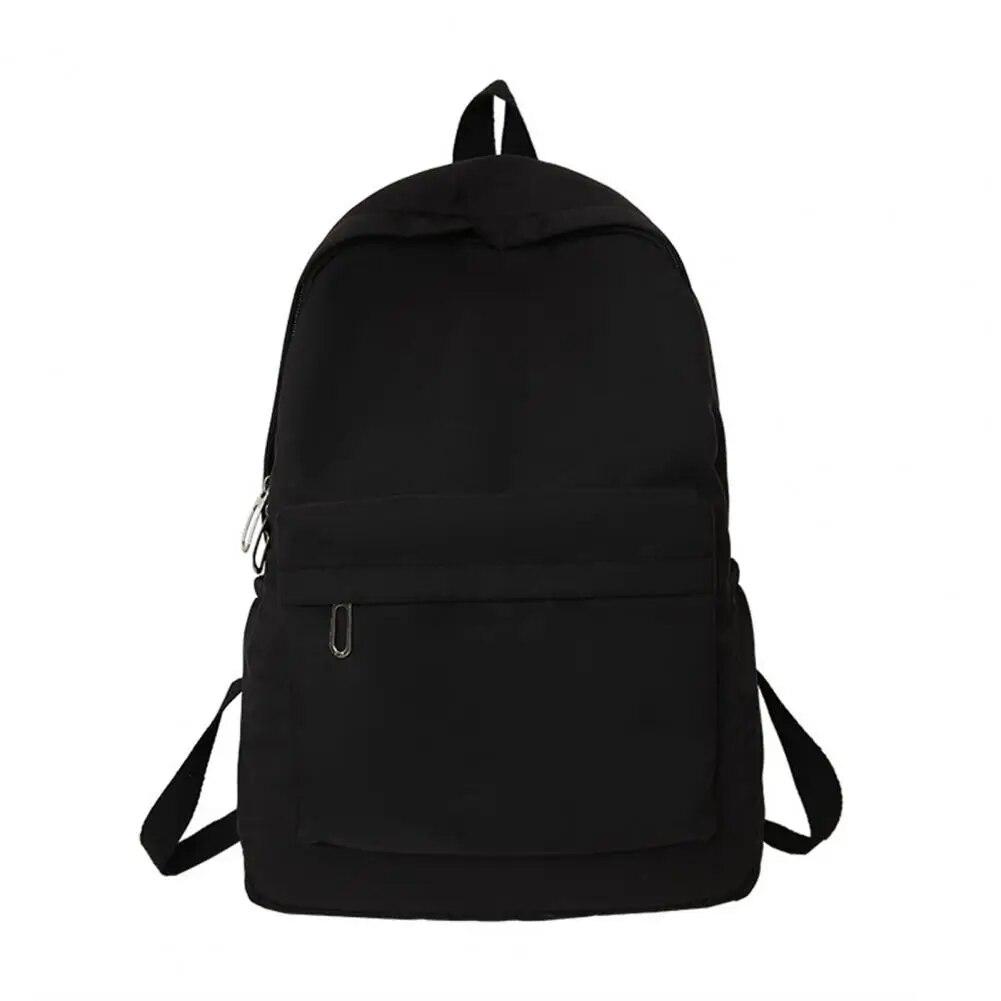 Damen-Schultasche, wasserdicht, große Kapazität, Schulrucksack, glatter Reißverschluss, einfarbig, für Teenager und Mädchen, lässiger Tagesrucksack, Studentenversorgung