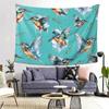 Kingfisher Pattern Tapestry Decoration Art Aesthetic Tapestries for Living Room Bedroom Home Wall Cloth Wall Hanging