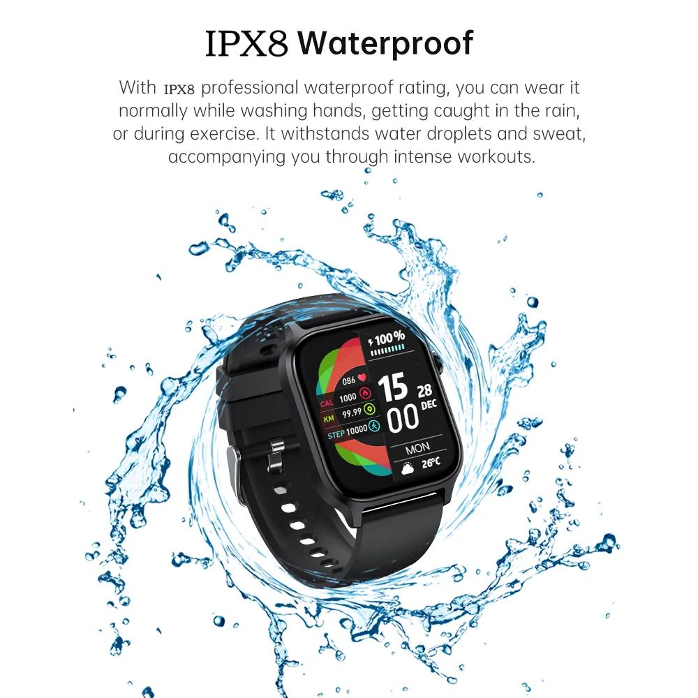 Y7 Smartwatch dla Mężczyzn Kobiet 1,85 cala Połączenie Bluetooth Smartwatch Zdrowie Zegarki do Nurkowania Relojes Smart Zegarek na Rękę