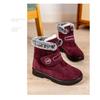 Women's High-Top Thermal Snow Boots with Velcro Fastening Fleece-Lined Women's Boots Casual Women's Shoes Autumn Style