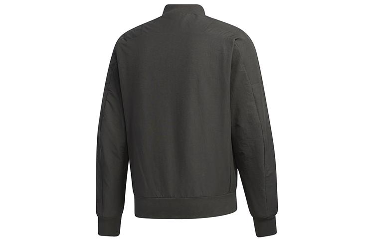 Men's Adidas Jackets Men's Green Baseball Collar Moderate Workwear