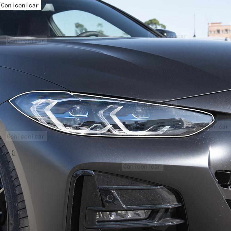 For BMW 4 Series F32 F33 F36 G22 G23 G26 2014-2024 Car Headlight Protective Cover Film Front Light Tint Change Color Sticker