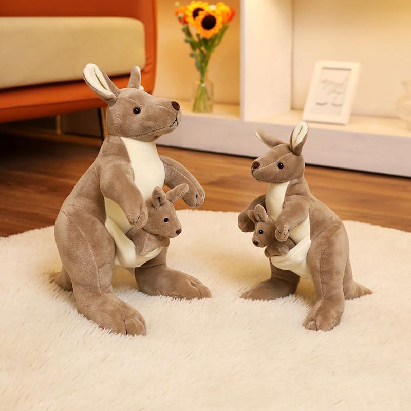 Adorable Kangaroo Plush Toy Soft Stuffed Animal Perfect Children Gift 27cm 35cm 60cm