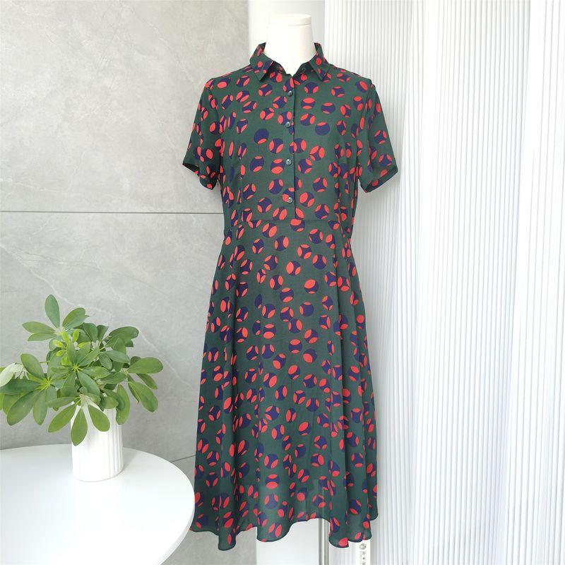 New Arrival Summer Dress Dress Noble Western Style Middle-Aged Lady Wide Lady Lady Overknee Skirt New New Arrival Younger