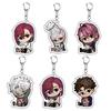 Anime Dandadan Momo Acrylic Cute Cartoon Figure Keychain Pendant Car Bag Charms Key Ring Friends Couple Jewelry Gift Fashion
