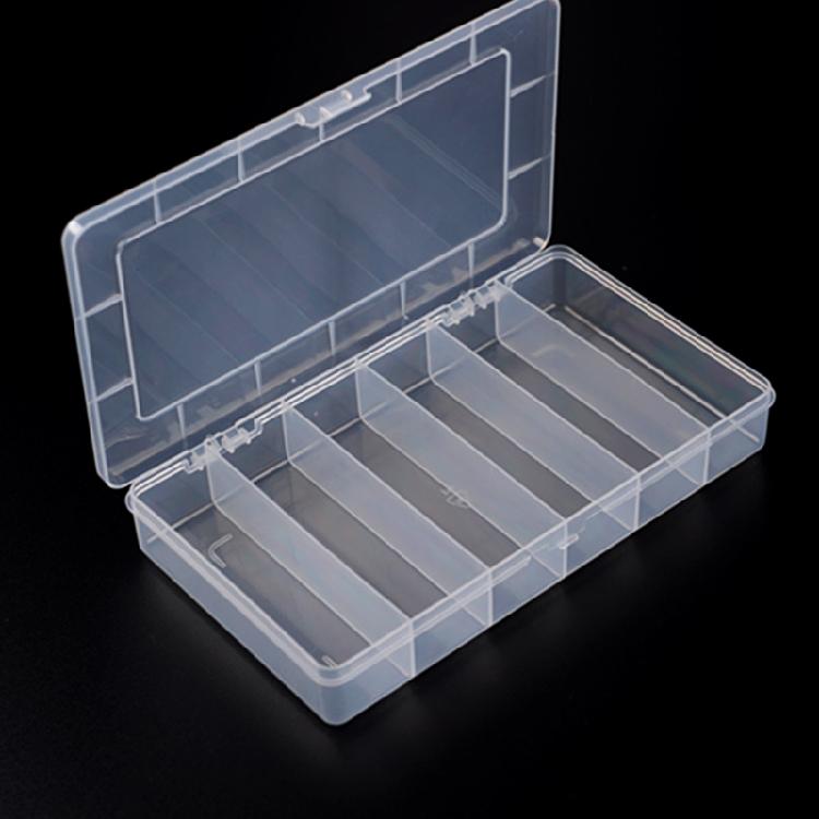 Clear Small Jewelry Box Plastic Organizer Box for Crafts Bead Fishing Tackle