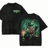 BioShock Ausgewaschenes T-Shirt 2026 Neues Modell Persönlichkeit Kleidung Hemd Ganzjahreskleidung Retro Mode Vintage Atmungsaktiv Paare