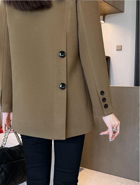 Women's Petite Cotton-Padded Slimming Blazer - Autumn/Winter 2025 Collection